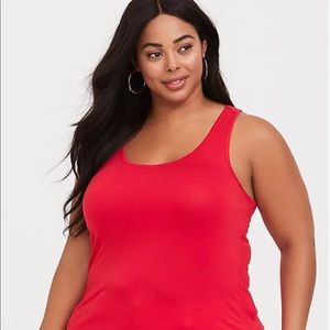 TORRID Super Soft Red tank top Size 6